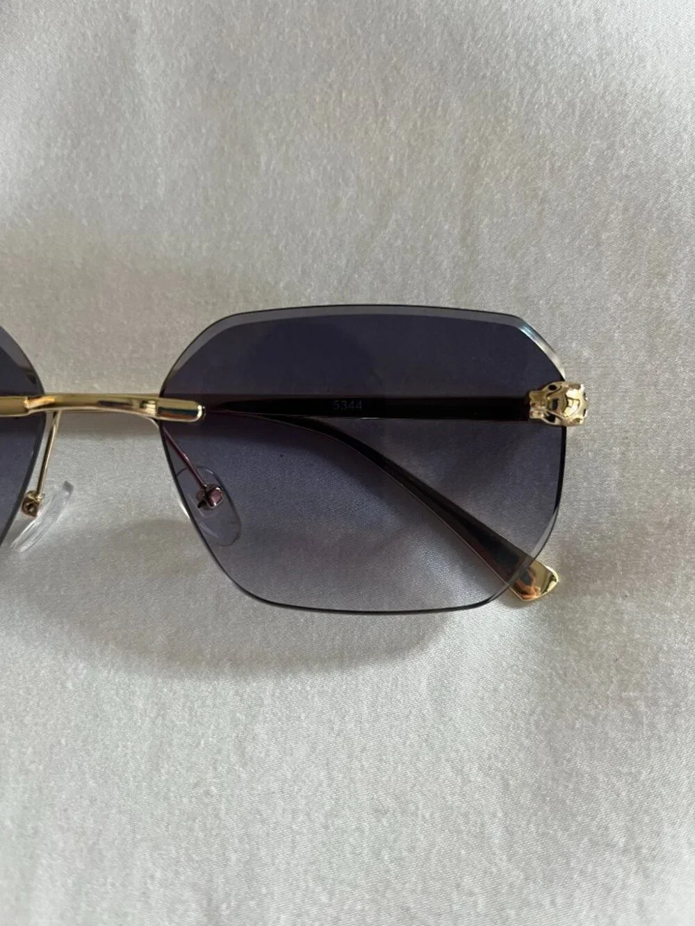 Unique, translucent blue sunglasses